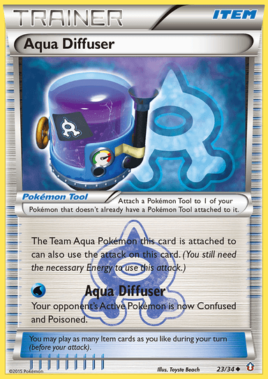 Carta Aqua Diffuser 23/34 do set Double Crisis — Pokémon TCG | Bynx