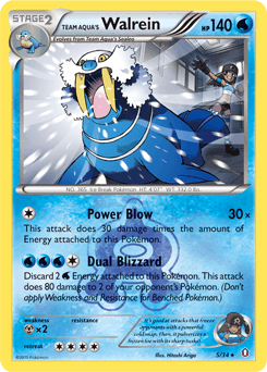 Team Aqua's Walrein 5 — Double Crisis