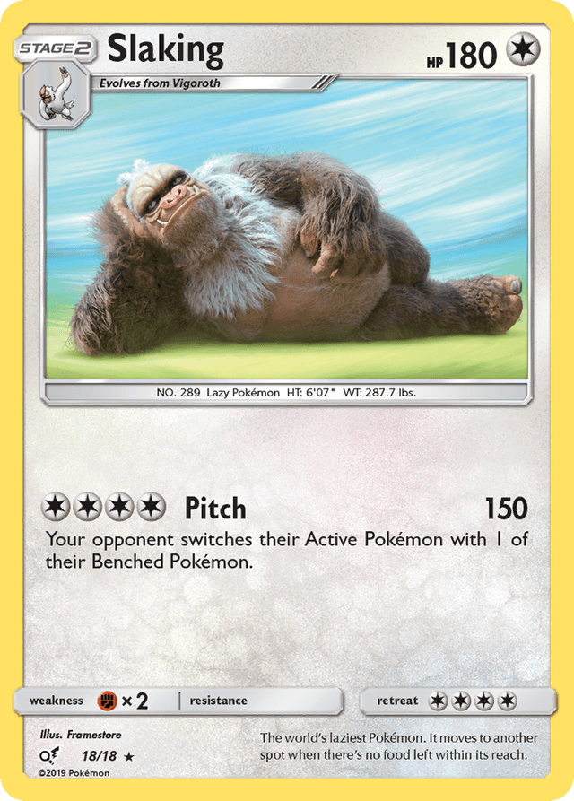 Carta Slaking 18/18 do set Detective Pikachu — Pokémon TCG | Bynx