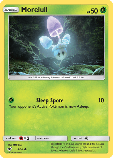 Carta Morelull 3/18 do set Detective Pikachu — Pokémon TCG | Bynx
