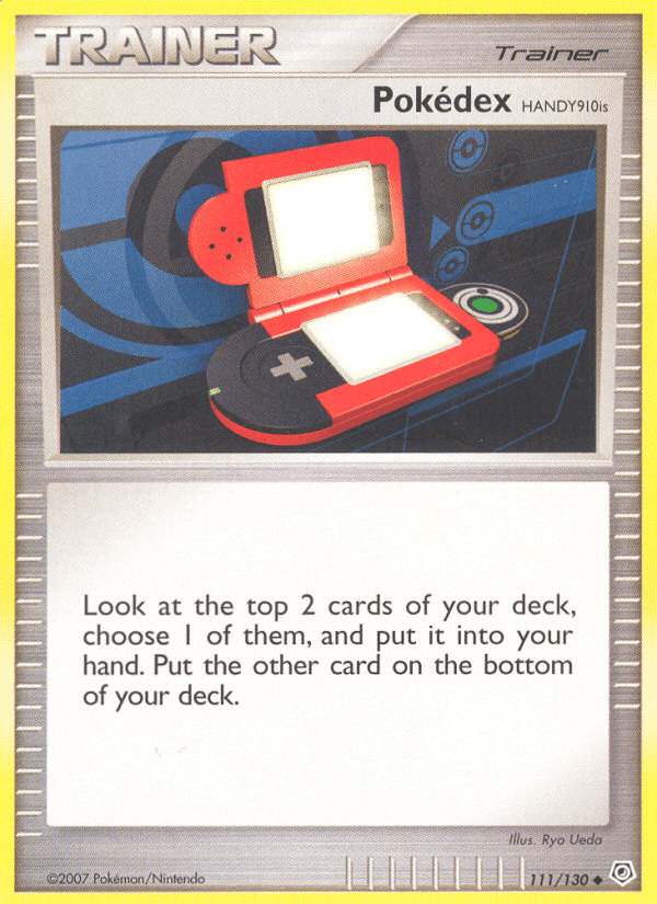 Carta Pokédex HANDY910is 111/130 do set Diamond & Pearl — Pokémon TCG | Bynx
