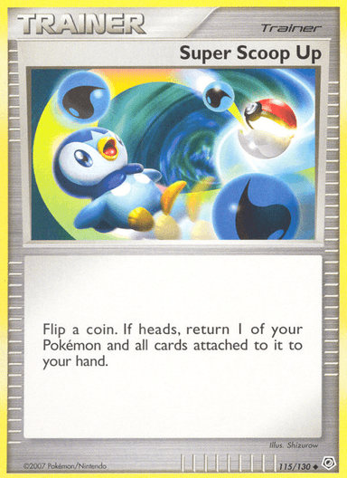 Carta Super Scoop Up 115/130 do set Diamond & Pearl — Pokémon TCG | Bynx