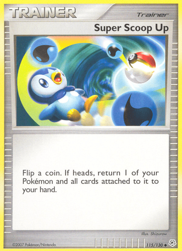 Carta Super Scoop Up 115/130 do set Diamond & Pearl — Pokémon TCG | Bynx