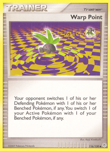 Carta Warp Point 116/130 do set Diamond & Pearl — Pokémon TCG | Bynx