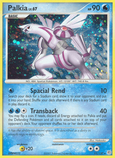 Carta Palkia 11/130 do set Diamond & Pearl — Pokémon TCG | Bynx