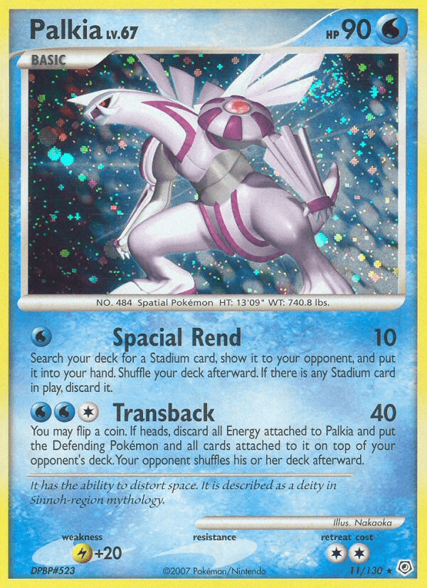Carta Palkia 11/130 do set Diamond & Pearl — Pokémon TCG | Bynx