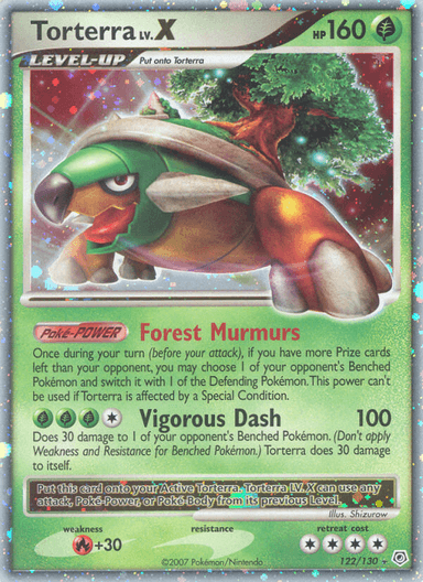 Carta Torterra LV.X 122/130 do set Diamond & Pearl — Pokémon TCG | Bynx