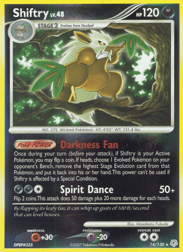 Carta Shiftry 14/130 do set Diamond & Pearl — Pokémon TCG | Bynx