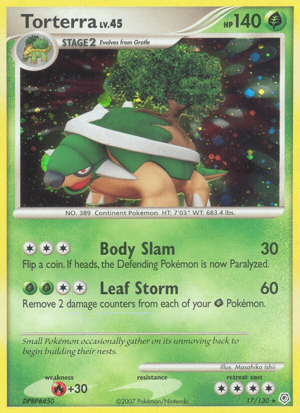 Carta Torterra 17/130 do set Diamond & Pearl — Pokémon TCG | Bynx
