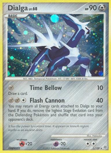 Carta Dialga 1/130 do set Diamond & Pearl — Pokémon TCG | Bynx