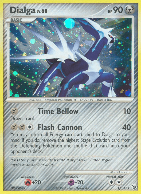 Carta Dialga 1/130 do set Diamond & Pearl — Pokémon TCG | Bynx
