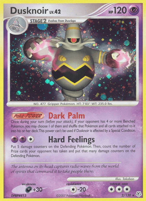 Carta Dusknoir 2/130 do set Diamond & Pearl — Pokémon TCG | Bynx
