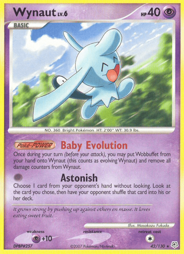 Carta Wynaut 42/130 do set Diamond & Pearl — Pokémon TCG | Bynx