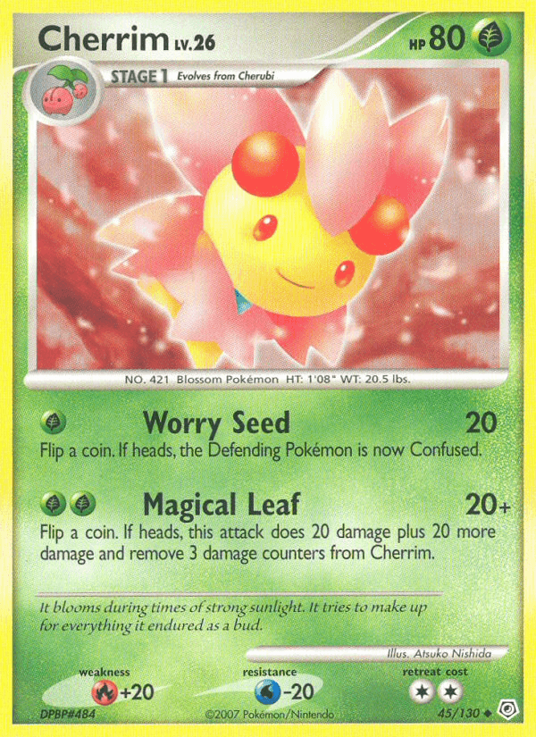 Carta Cherrim 45/130 do set Diamond & Pearl — Pokémon TCG | Bynx