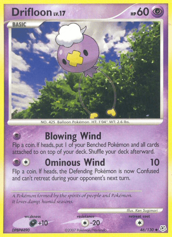 Carta Drifloon 46/130 do set Diamond & Pearl — Pokémon TCG | Bynx