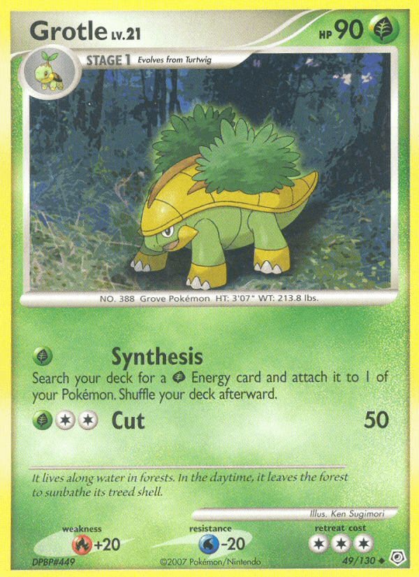 Carta Grotle 49/130 do set Diamond & Pearl — Pokémon TCG | Bynx