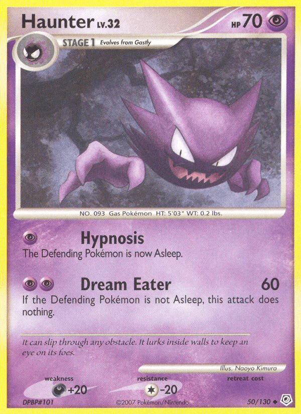 Carta Haunter 50/130 do set Diamond & Pearl — Pokémon TCG | Bynx