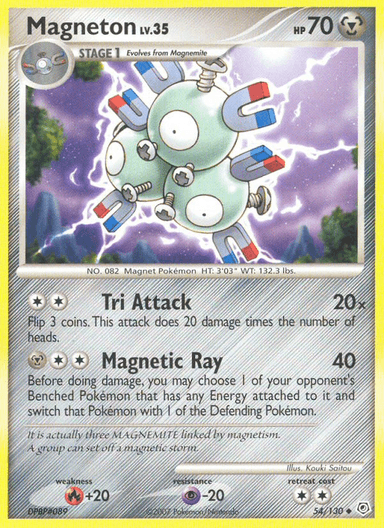 Carta Magneton 54/130 do set Diamond & Pearl — Pokémon TCG | Bynx