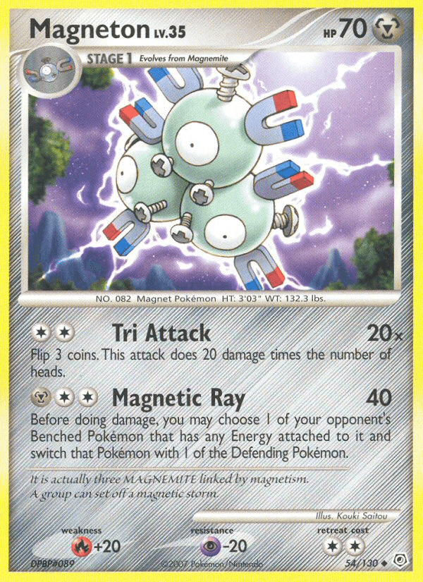 Carta Magneton 54/130 do set Diamond & Pearl — Pokémon TCG | Bynx