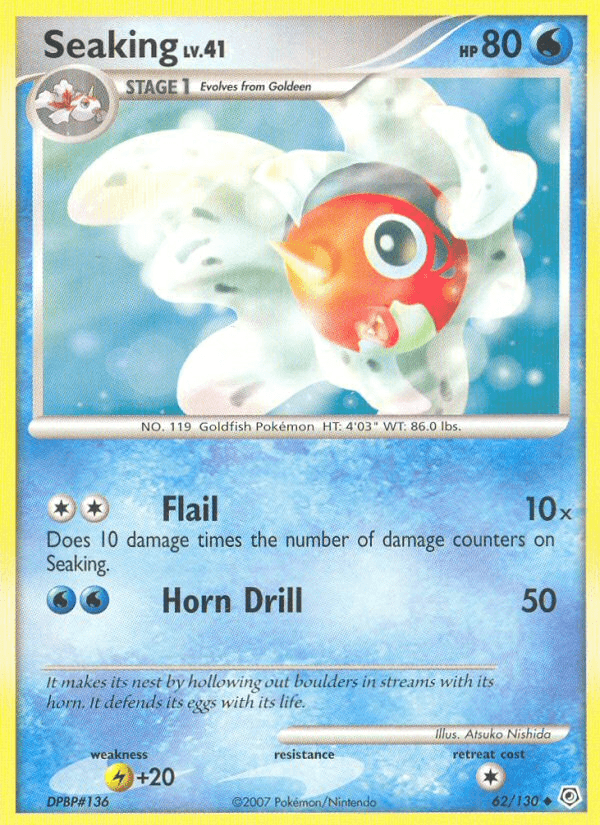 Carta Seaking 62/130 do set Diamond & Pearl — Pokémon TCG | Bynx
