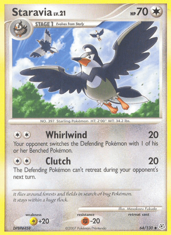 Carta Staravia 64/130 do set Diamond & Pearl — Pokémon TCG | Bynx