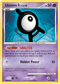 Unown [A] 65 — Diamond & Pearl
