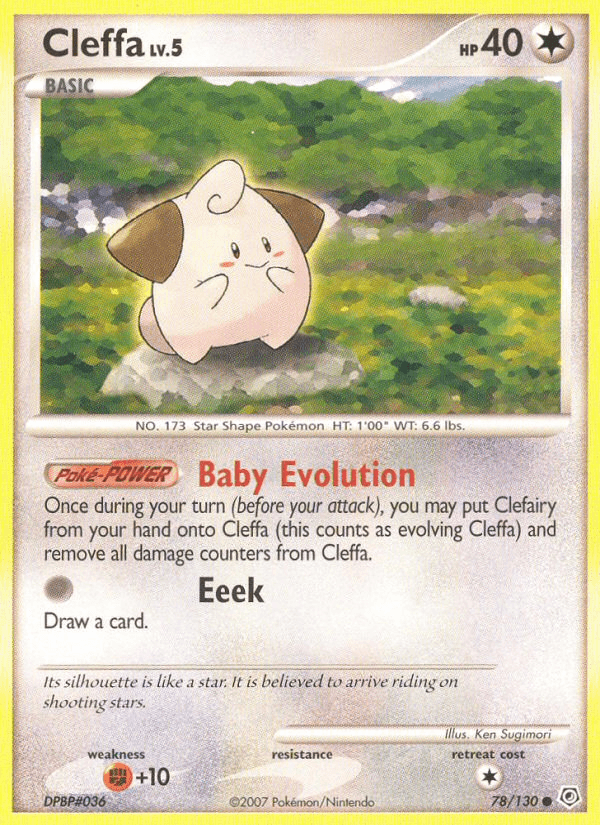 Carta Cleffa 78/130 do set Diamond & Pearl — Pokémon TCG | Bynx