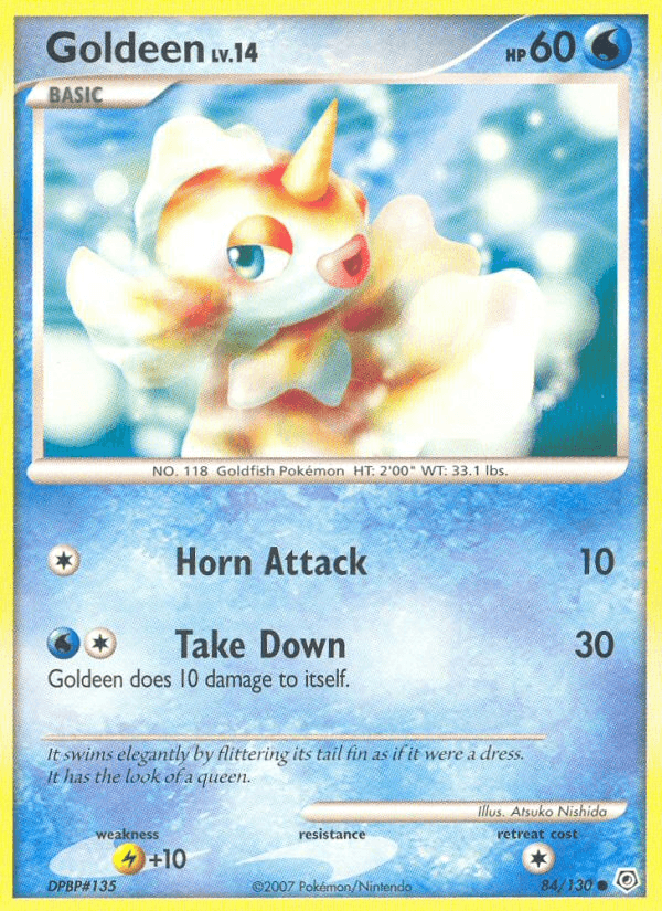 Carta Goldeen 84/130 do set Diamond & Pearl — Pokémon TCG | Bynx