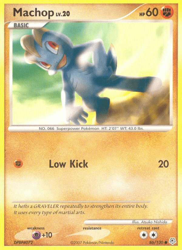 Carta Machop 86/130 do set Diamond & Pearl — Pokémon TCG | Bynx