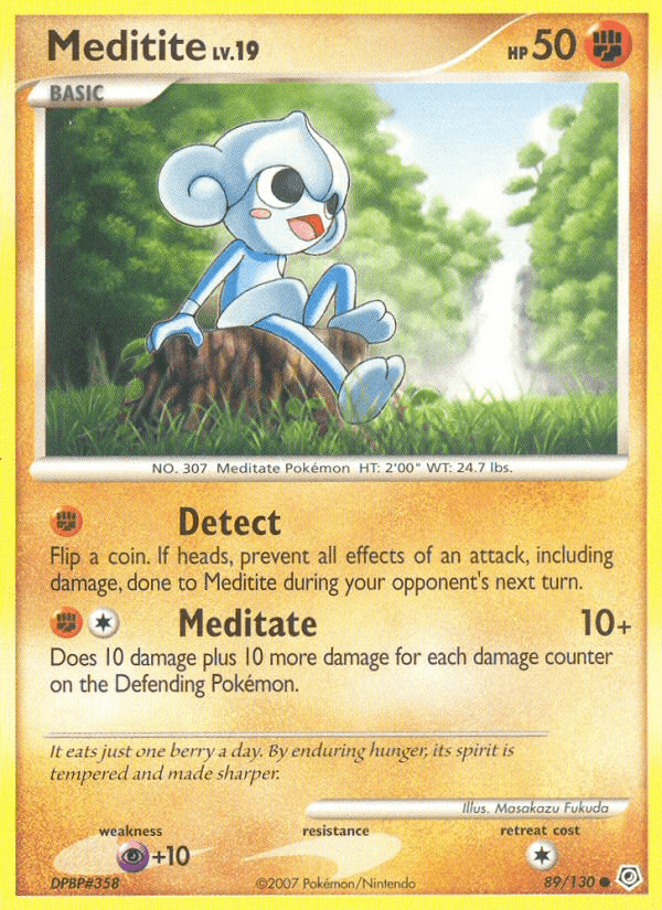 Carta Meditite 89/130 do set Diamond & Pearl — Pokémon TCG | Bynx