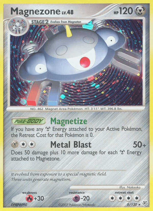 Carta Magnezone 8/130 do set Diamond & Pearl — Pokémon TCG | Bynx