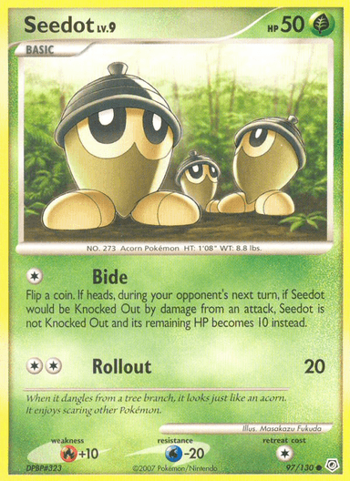 Carta Seedot 97/130 do set Diamond & Pearl — Pokémon TCG | Bynx