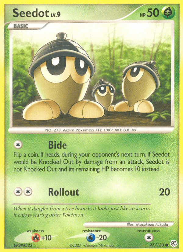 Carta Seedot 97/130 do set Diamond & Pearl — Pokémon TCG | Bynx