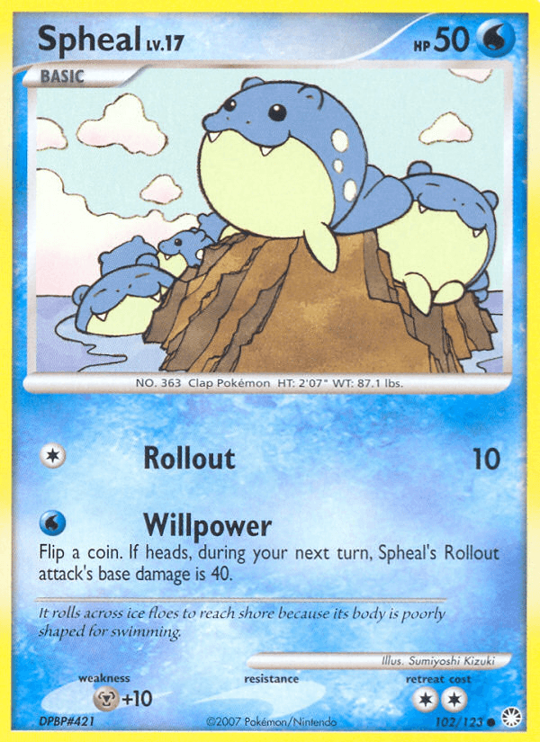 Carta Spheal 102/123 do set Mysterious Treasures — Pokémon TCG | Bynx