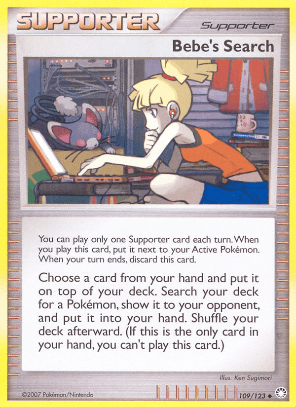 Carta Bebe's Search 109/123 do set Mysterious Treasures — Pokémon TCG | Bynx
