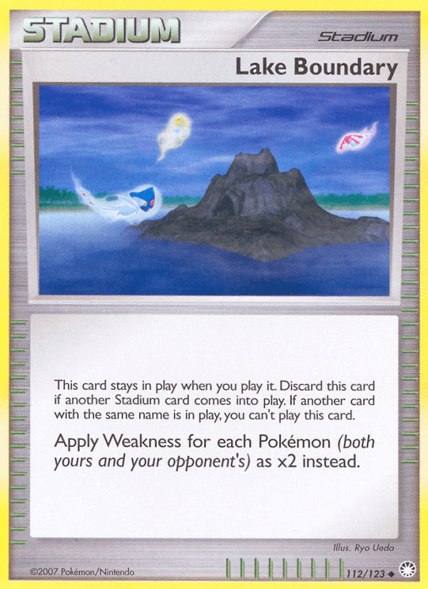 Carta Lake Boundary 112/123 do set Mysterious Treasures — Pokémon TCG | Bynx