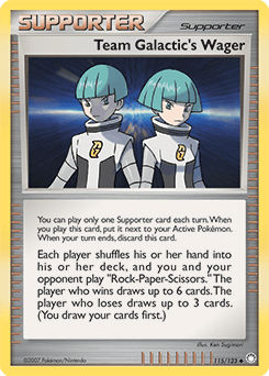 Team Galactic's Wager 115/123 — Tesouros Misteriosos