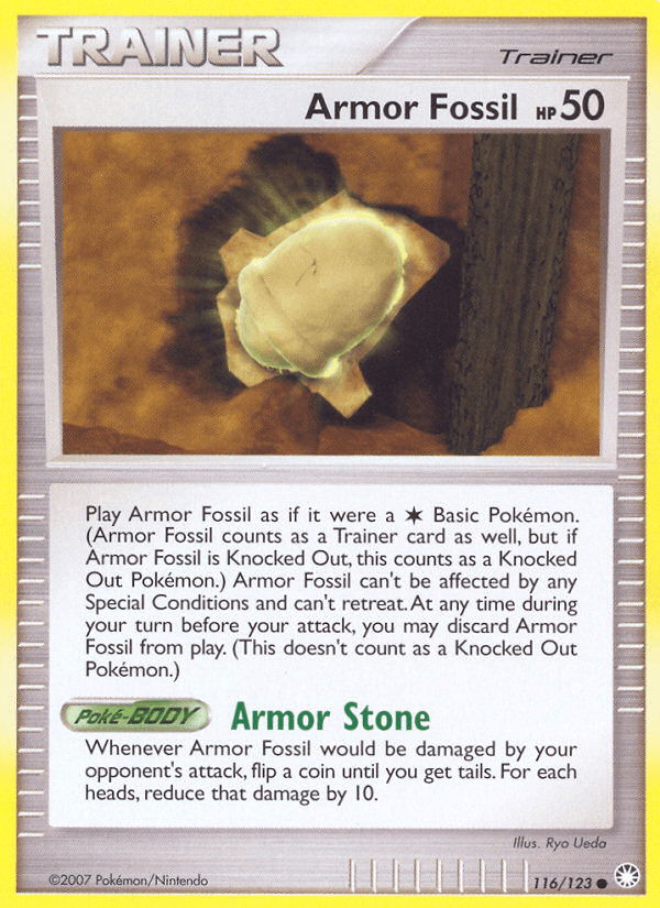 Carta Armor Fossil 116/123 do set Mysterious Treasures — Pokémon TCG | Bynx