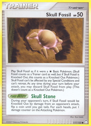 Carta Skull Fossil 117/123 do set Mysterious Treasures — Pokémon TCG | Bynx