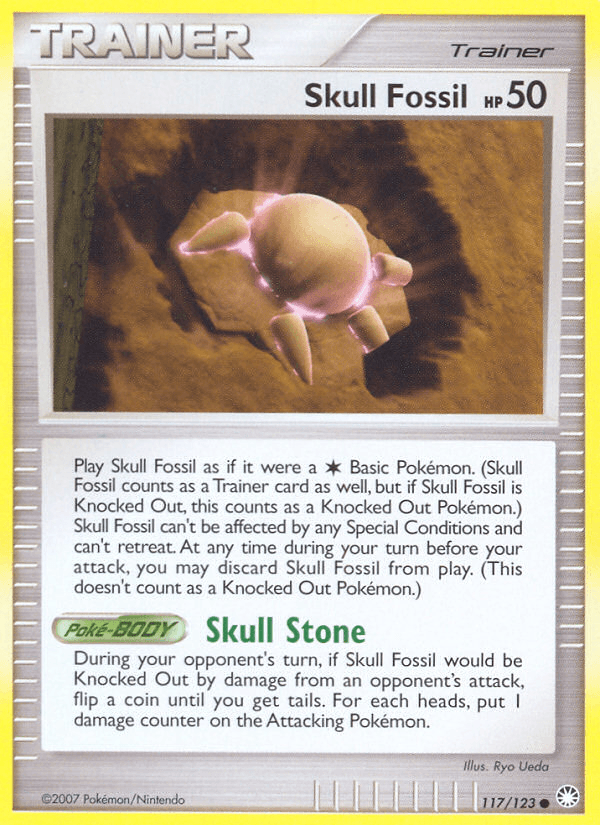 Carta Skull Fossil 117/123 do set Mysterious Treasures — Pokémon TCG | Bynx