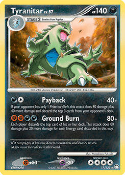Tyranitar 17/123 — Tesouros Misteriosos