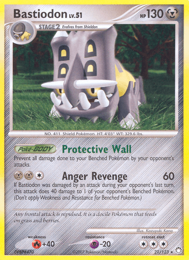 Carta Bastiodon 21/123 do set Mysterious Treasures — Pokémon TCG | Bynx