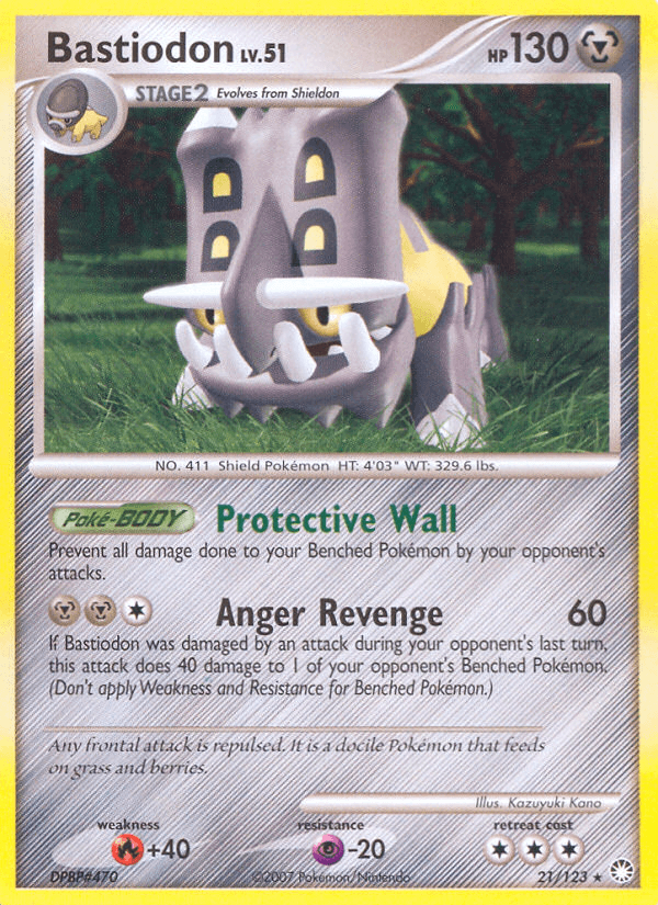 Carta Bastiodon 21/123 do set Mysterious Treasures — Pokémon TCG | Bynx