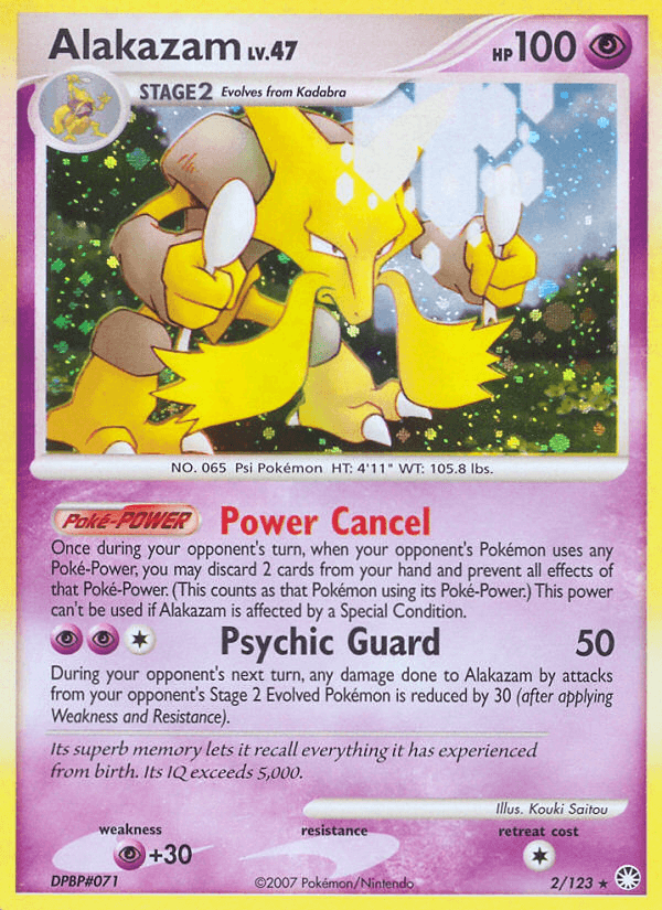 Carta Alakazam 2/123 do set Mysterious Treasures — Pokémon TCG | Bynx