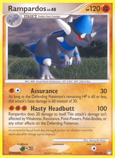 Carta Rampardos 33/123 do set Mysterious Treasures — Pokémon TCG | Bynx