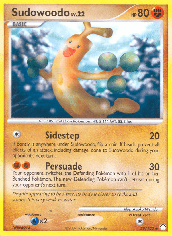 Carta Sudowoodo 35/123 do set Mysterious Treasures — Pokémon TCG | Bynx