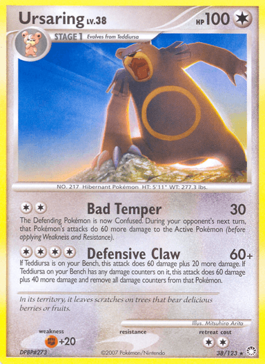 Carta Ursaring 38/123 do set Mysterious Treasures — Pokémon TCG | Bynx