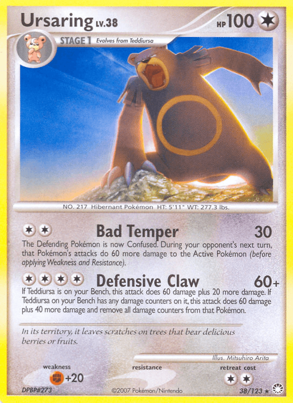 Carta Ursaring 38/123 do set Mysterious Treasures — Pokémon TCG | Bynx