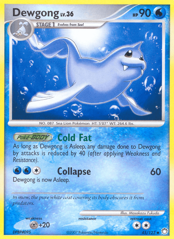 Carta Dewgong 45/123 do set Mysterious Treasures — Pokémon TCG | Bynx