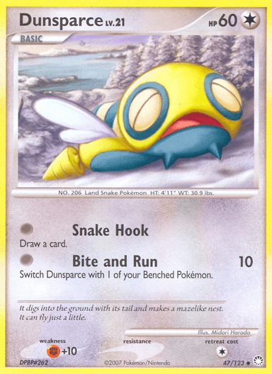 Carta Dunsparce 47/123 do set Mysterious Treasures — Pokémon TCG | Bynx